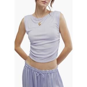 Free People Night We Met Tee Lavender Blue NWT XS